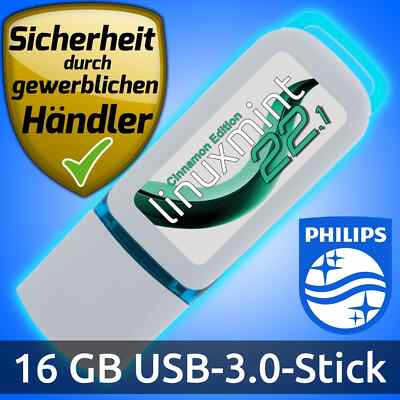 NEU: Linux Mint 22.1 ''Xia'' Cinnamon 16GB USB-Stick Betriebssystem Markenware