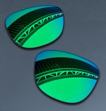 Green POLARIZED Replacement Lenses for Oakley Frogskins OO9013 Sunglass 55mm