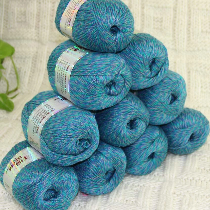 New Sale Soft 10 SkeinsX50g Pure Cashmere Blankets Hand DIY Knit Wool Yarn 37