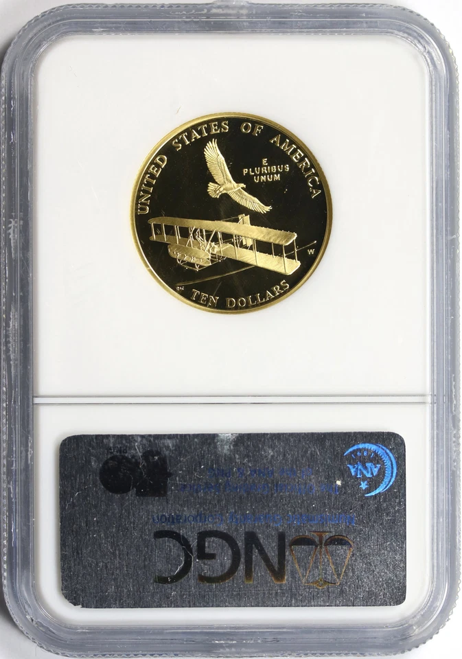 2003-W Proof First Flight $10 Gold Commemorative NGC PF69UCAM - Image 2 of 4