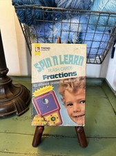 Vintage Spin 'N Learn Fractions Flash Cards
