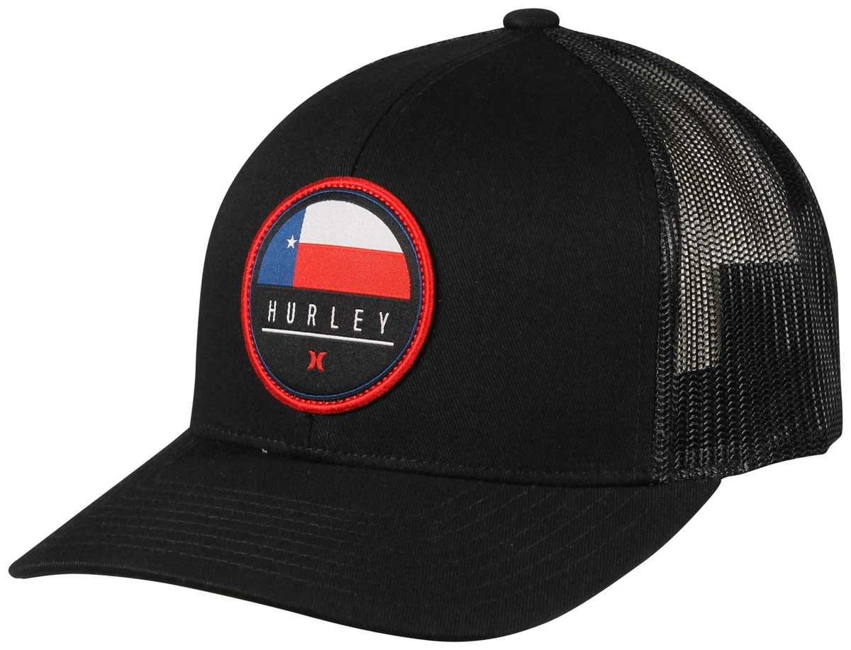 Hurley Staple Destination Trucker Hat Black Texas New eBay