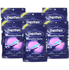 DenTek Comfort Clean Sensitive Gums Floss Picks, Soft  Silky Ribbon, 150 Count