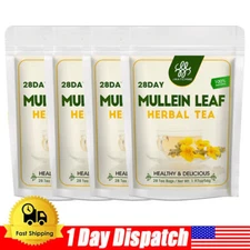 28 Packs Mullein Leaf Tea Bags - Lung Cleanse Detox Herbal Enhance Immunity