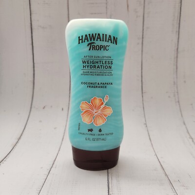 Hawaiian Tropic After Sun Lotion Weightless Hydration Coconut & Papaya 6 fl oz 