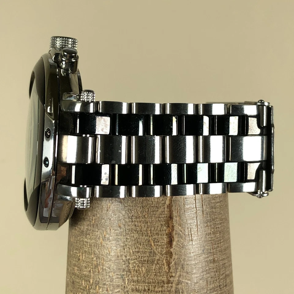 Reloj cronógrafo Design Factory para hombre DFU011 negro tono plata cuarzo 42 mm 6" Foto 3 de 4