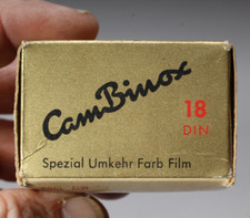 CAM BINOX FILM ANSCO 10X14mm ASA 20 EXPIRED COLOR FILM 1965