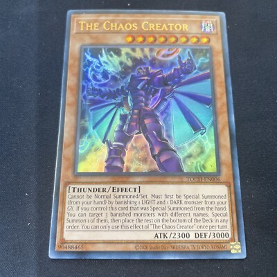 Yugioh The Chaos Creator TOCH-EN006 Ultra Rare 1st Ed NM | eBay