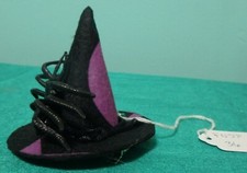 Black Felt Pointed Fascinator w Large Black Spider Women Girls Small Doll FNPS36