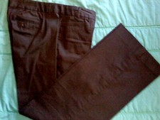 Tommy Hilfiger Black Cotton blend Stretch Flat front Trousers Size 16