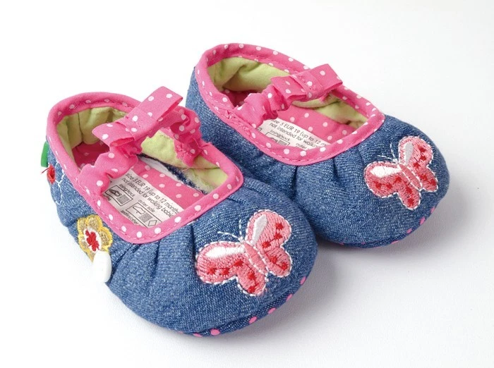 Baby girl denim shoes store