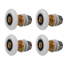 Roulettes Porte de Douche 25mm, Roulette Porte Coulissante Douche en Laiton 4...