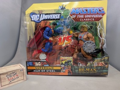 New Classics DC Superman vs Masters of the Universe He-Man Figures TRU MOTUC