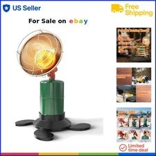 Portable Propane Heater Outdoor 6200 BTU Radiant Heating for Camping Patio