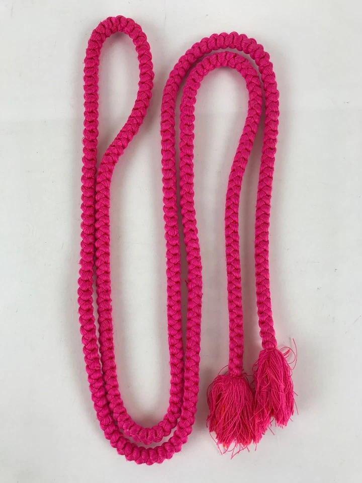 Accesorio Kimono Obijime Japonés En Caja Seda Kumihimo De Colección Kimono Cordón Rosa OJ163 Foto 3 de 4