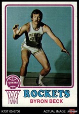 1973 Topps #258 Byron Beck Rockets (Nuggets) Denver 6 - EX/MT