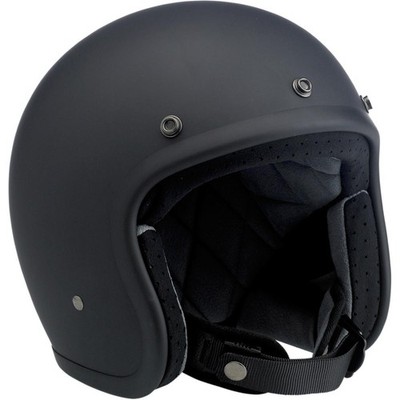 Biltwell Inc. 1001-201-204 Bonanza Solid Helmet Lg Flat Black