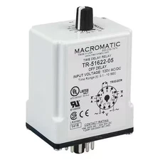 Macromatic Tr-51626-05 Single Function Time Delay Relay, Octal, Off Delay, 1