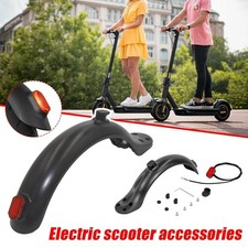 Electric Scooter Replacement Rear Fender with Taillight 4 Hole Mudguard Light