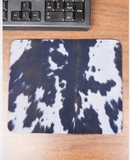 Cow Print Country Western Cowboy Cowgirl Farm Theme Square Mousepad