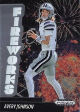 2025 Panini Prizm Black Fireworks - Avery Johnson, #7