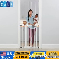 36 in Extra Tall Walk Thru Baby Safety Gate Indoor Security Door Pet Fence Home