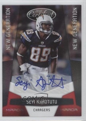2010 Certified Mirror Red Signatures /250 Seyi Ajirotutu #262 Rookie Auto RC 0a1