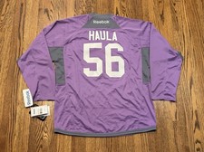 Minnesota Wild Erik Haula Reebok Hockey Fights Cancer NHL Practice Jersey Mens S