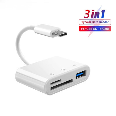 USB C SD Kartenleser Micro SD auf Typ C OTG Adapter für SDHC SDXC TF