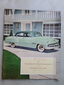 1954 De Soto Automatic Car with PowerFlite Transmission Sales Brochure