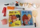 Original Vintage 1960s BARBIE Clothes and Accessories Shoes Phone Tennis Racket