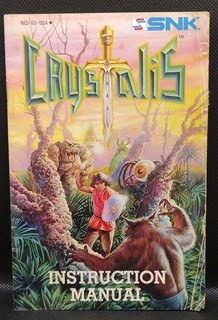 Crystalis Nintendo NES Manuale Istruzioni SOLO Libretto