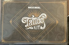 Wireless Rotary Tattoo Machine Kit, Needles  Supplies Sealed