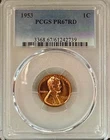 1953 PROOF LINCOLN CENT PCGS PR67 RD, BRILLIANT, NO HAZE OR SPOTS