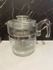 Vintage Pyrex 7759-B 9 Cup Stove Top Coffee Pot Complete EUC!!!