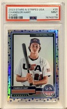 2023 Stars & Stripes USA #28 Chandler Hart Stars PSA Gem Mint 9 Rookie