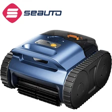 Seauto Pool Robotic Cleaner Cordless Pool Vacuum with Automatic Self-Parking