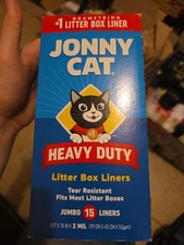 Jonny Cat Litter Box Liners Heavy Duty Tear  Leak Resistant Drawstring Close