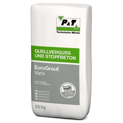 EuroGrout  Fließ- und Stopfmörtel Varix Körnung 0-5mm Mörtel Stopfbeton 25 kg