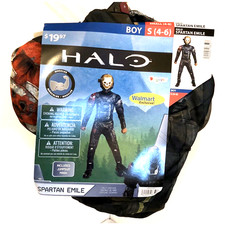 HALO SPARTAN EMILE Boy  s Halloween Costume Size Small 4-6 ''NEW''