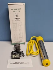 Bebaigowna Portable Water Immersion Heater Yellow Anti-Scalding- New in Open Box