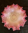 Vintage Antique Victorian Silver Plate & Cased Art Glass Brides Basket Bowl — photo 3