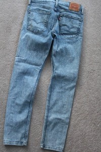 Levis 510 Jeans Mens 30x30 Blue Acid Wash Denim Skinny Fit Stretch