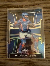 2025 Leaf Metal Baseball Malcolm MooreBlue #129 RC 30/49 Texas Rangers