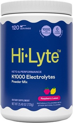 Hi-Lyte Keto K1000 Electrolytes Powder | Raspberry Lemon | Hydration Supplement