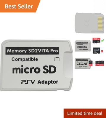 Latest SD2Vita 5.0 Memory Card Adapter - 256GB MicroSD Compatible