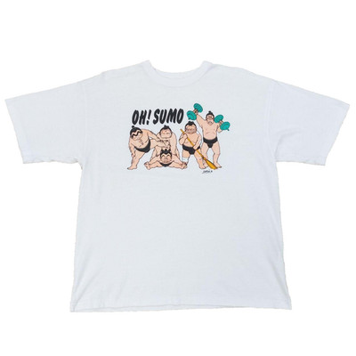 Vintage Sumo Wrestler Japanese Tourist T-Shirt XL, Single Stitch, Funny 80s/90s