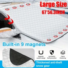 Winter Magnetic Car Windshield Cover Snow Ice Frost Guard Sun Shade Large Size