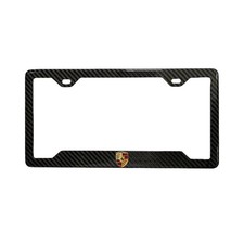 Porsche 100% Real Carbon Fiber License Plate Frame