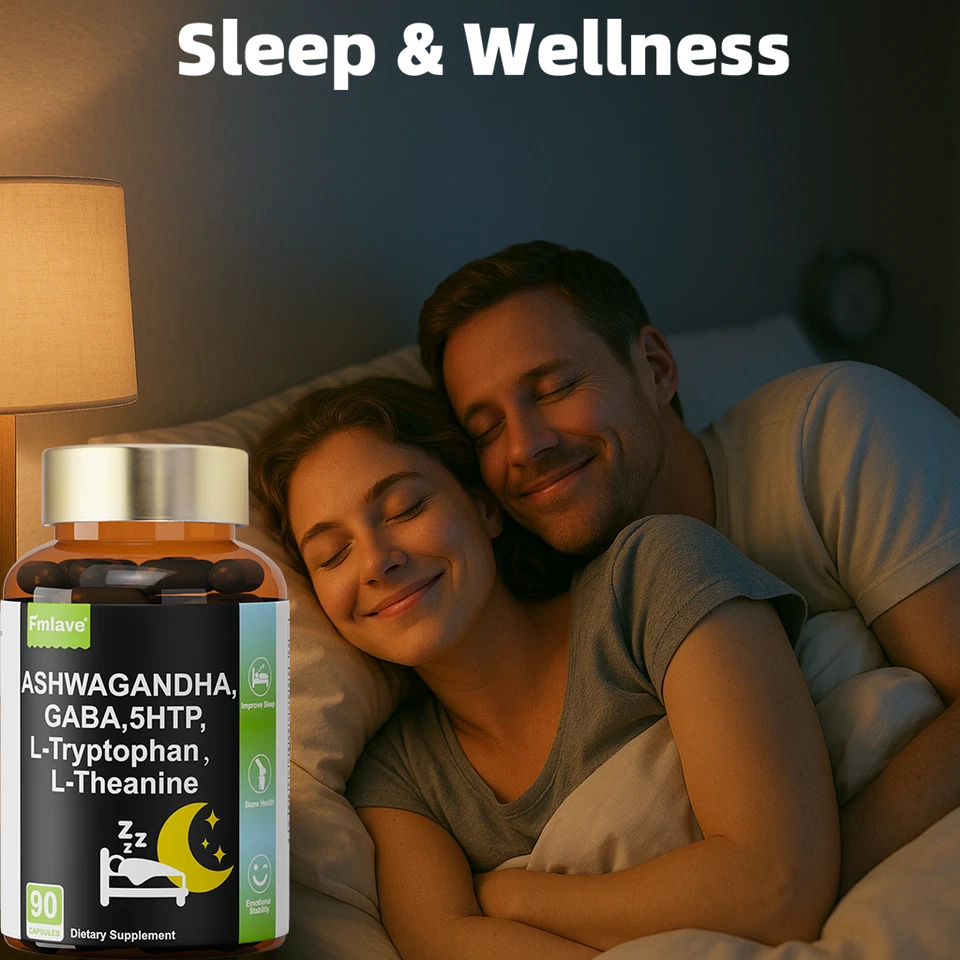 5-HTP, Ashwagandha, GABA+12 Ingredients for Sleep Aid, Relaxation & Rejuvenation - Image 2 of 4